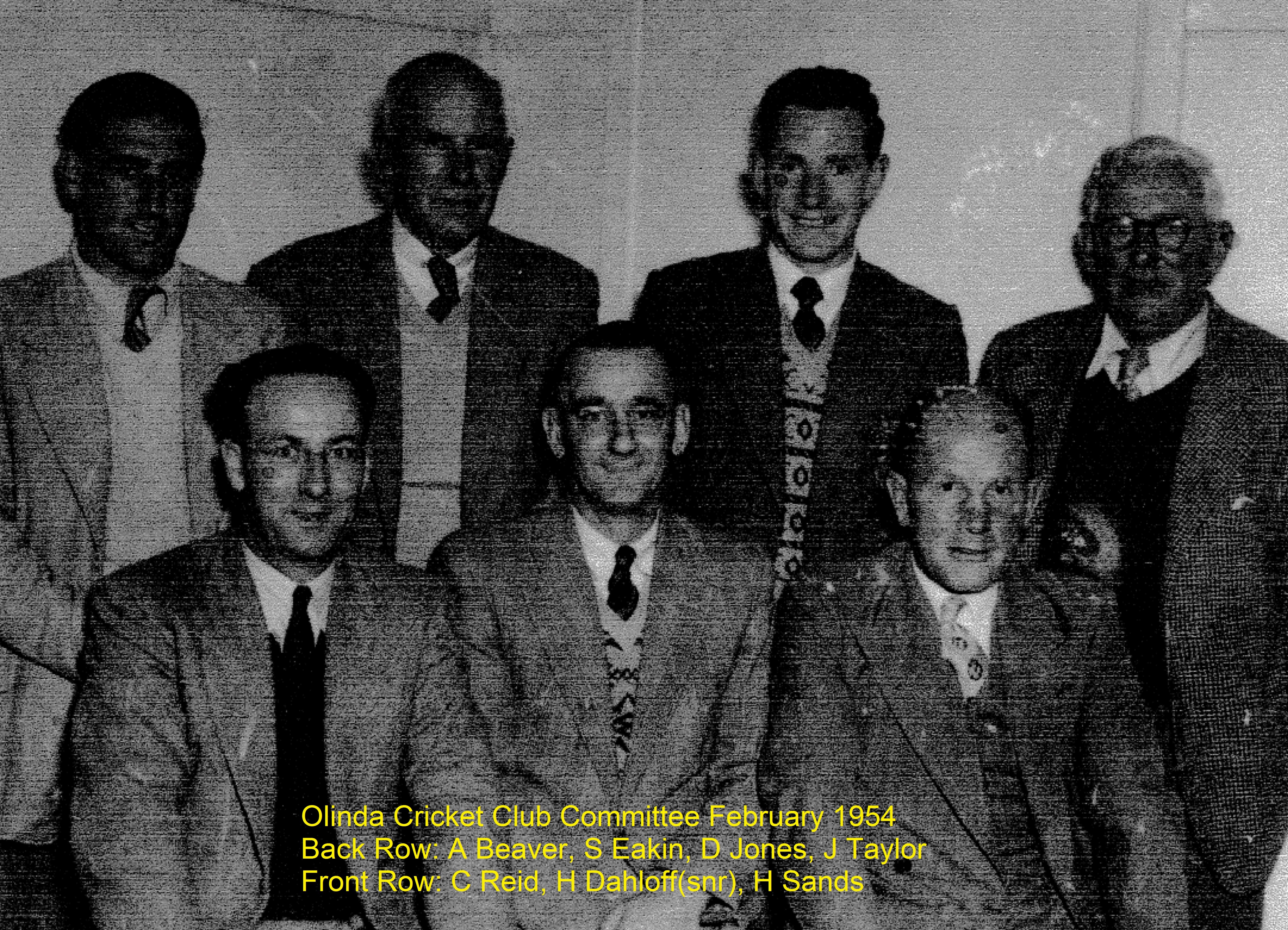 Olinda CC Committee 1954